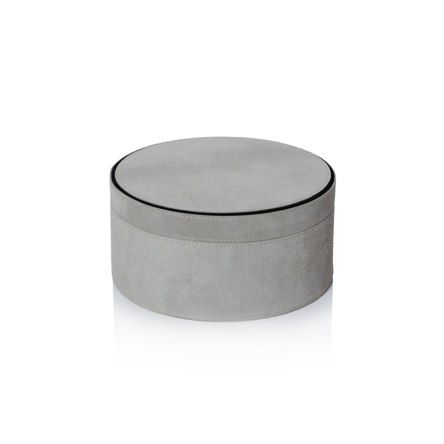 Arden Suede Leather Round Box