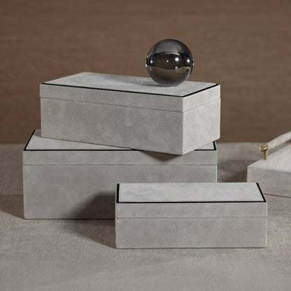 Arden Suede Leather Box - CARLYLE AVENUE