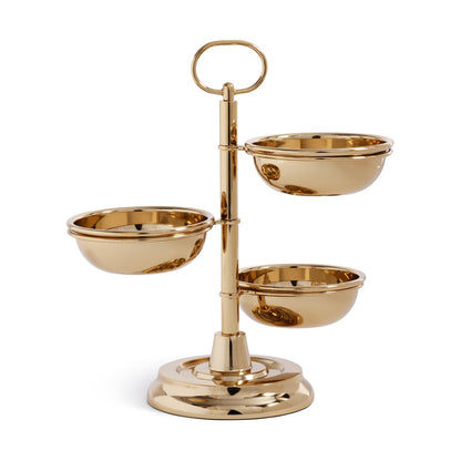 3-Tier Alloy Condiment Set - Polished Gold - PREORDER