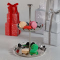 Scalloped Alloy Tray - 2-Tier - Polished Nickel - Serveware by Carlyle Avenue