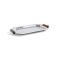 Octagon Alloy Tray with Horn Handles - Polished Nickel - Tray by Carlyle Avenue