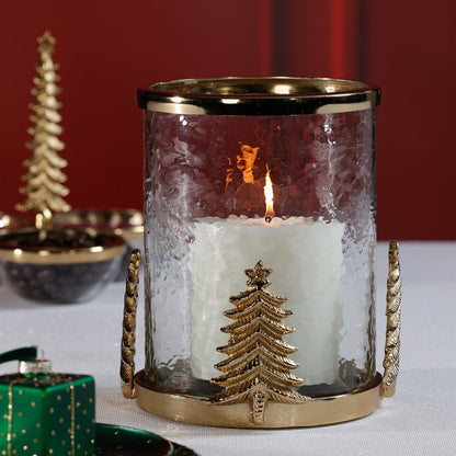 Forêt d’Hiver Glass and Metal Hurricane