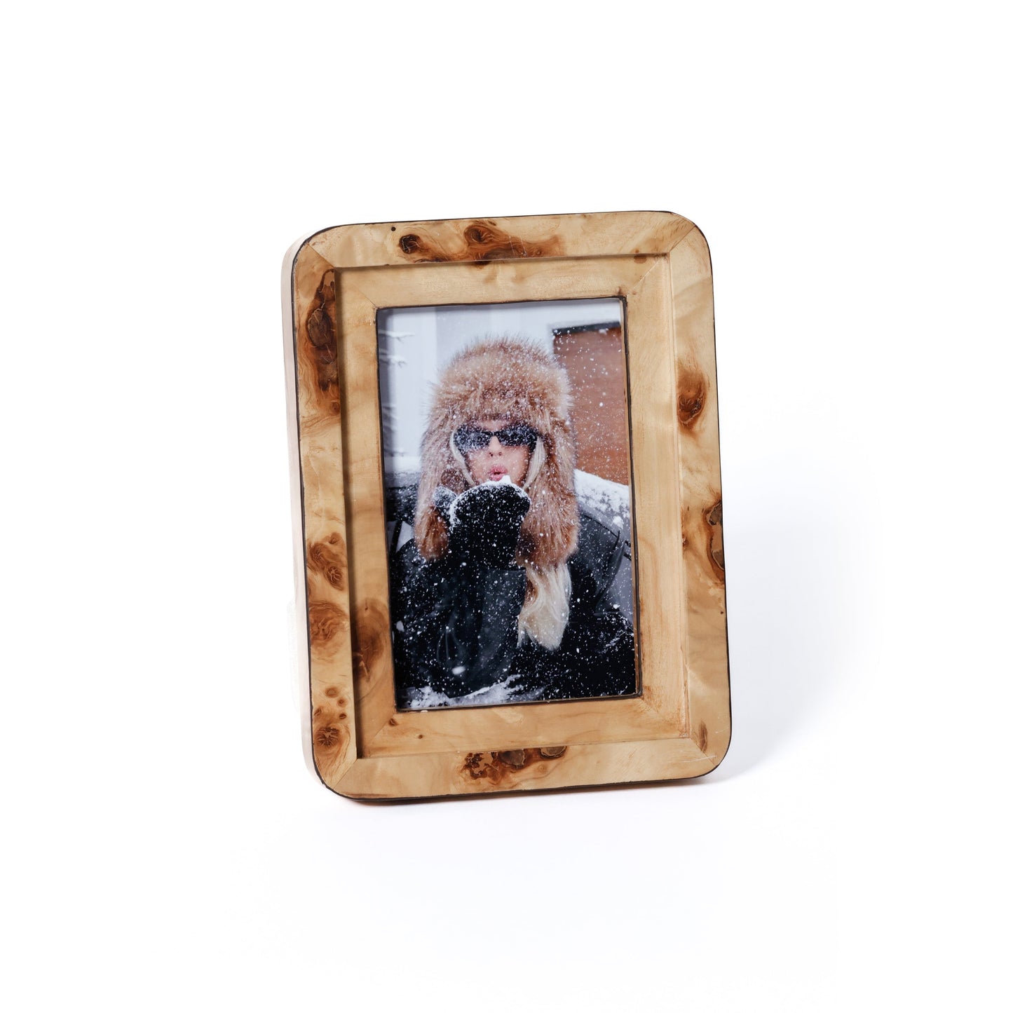 Valberg Burl Veneer Photo Frame