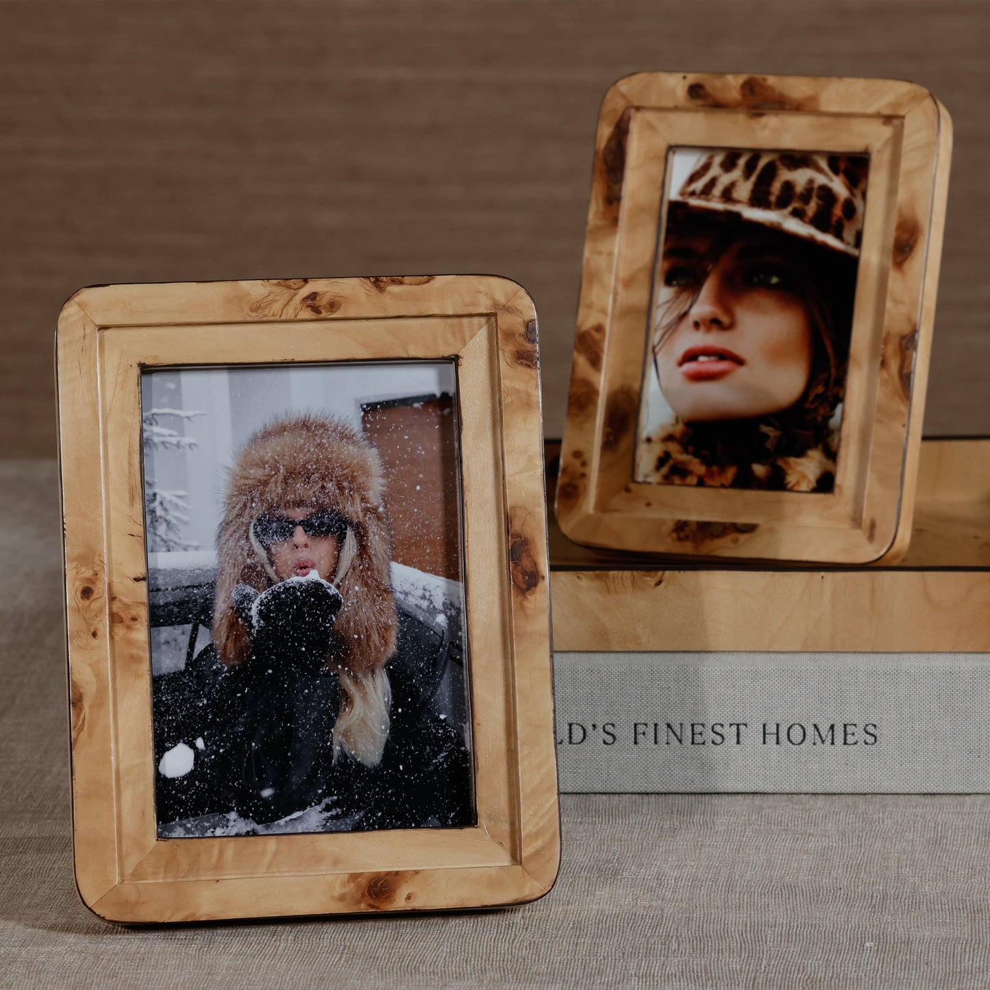 Valberg Burl Veneer Photo Frame