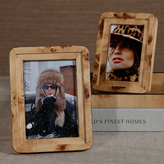 Valberg Burl Veneer Photo Frame