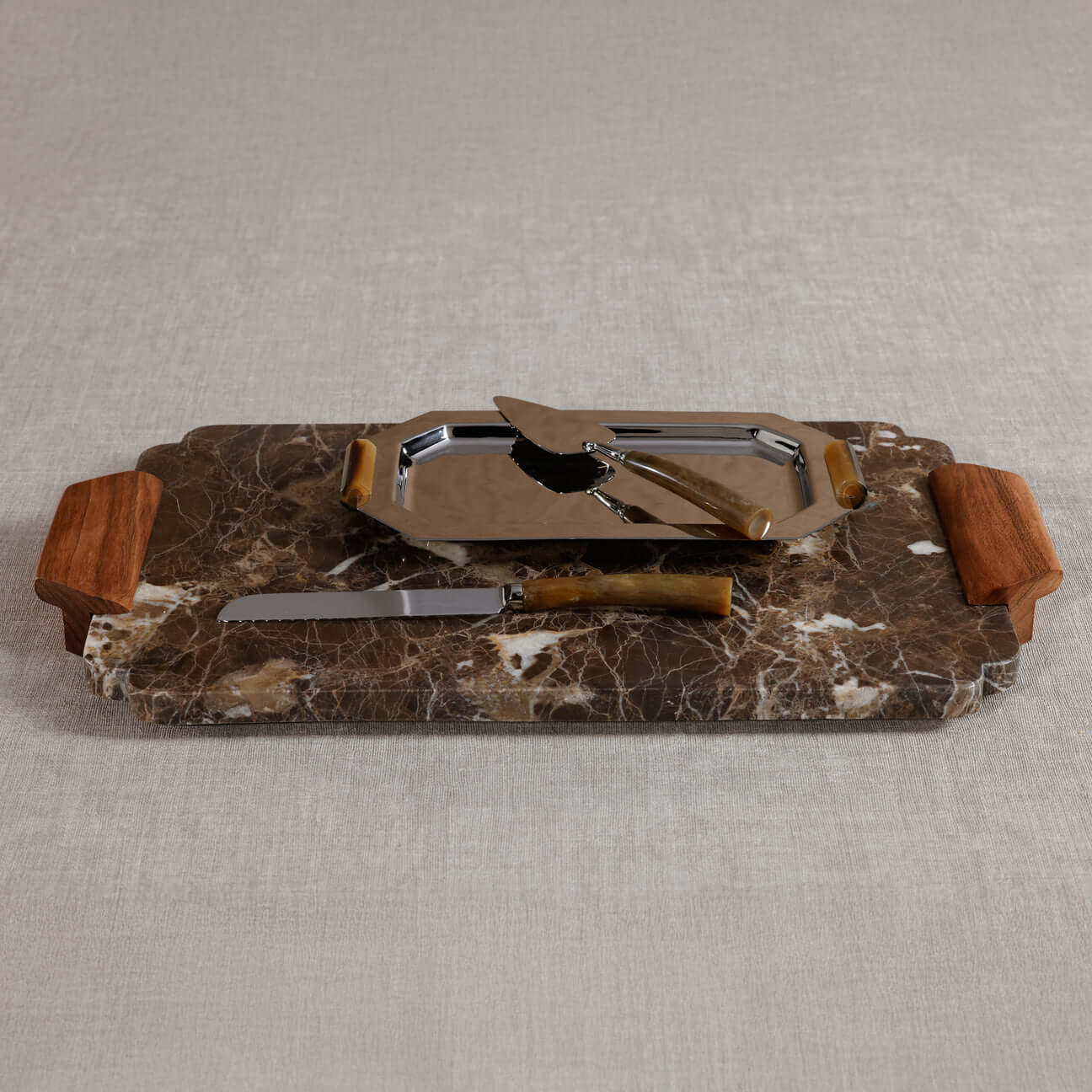 Mocha Marble Tray / Charcuterie Board - Tray by Carlyle Avenue