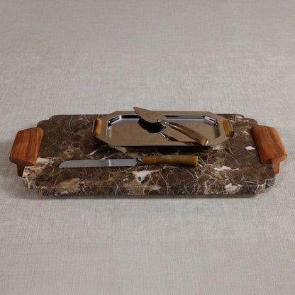 Mocha Marble Tray / Charcuterie Board - CARLYLE AVENUE