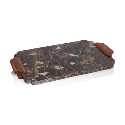 Mocha Marble Tray / Charcuterie Board - CARLYLE AVENUE