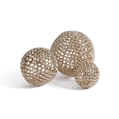 Decorative Alloy Orb - Gold - CARLYLE AVENUE