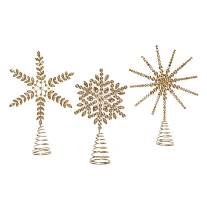 Jeweled Tree Topper - Set of 3 Assorted