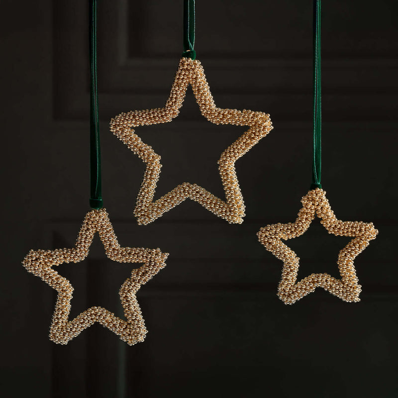 Golden Pearl Star Ornament - Ornaments by Carlyle Avenue