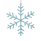 Blue Beaded Snowflake Ornament