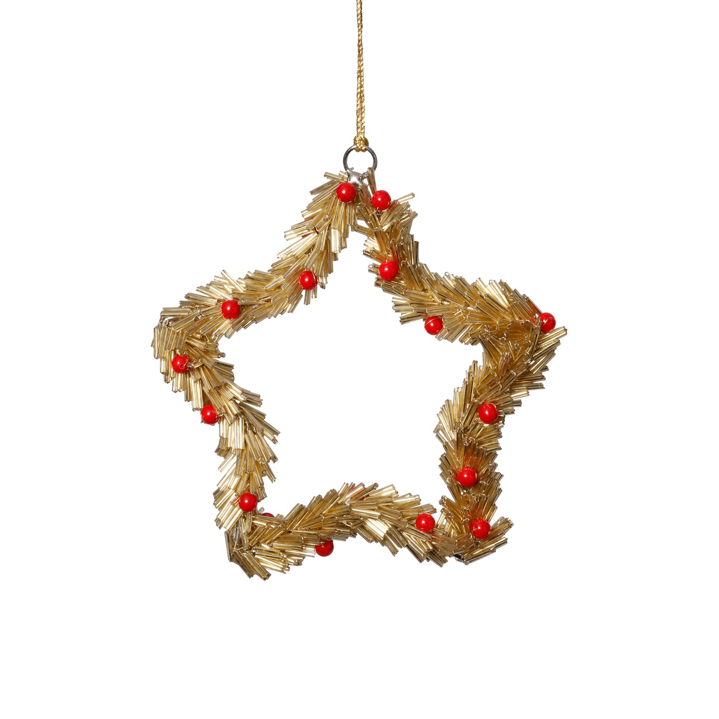 Beaded Star Ornament – Set of 6