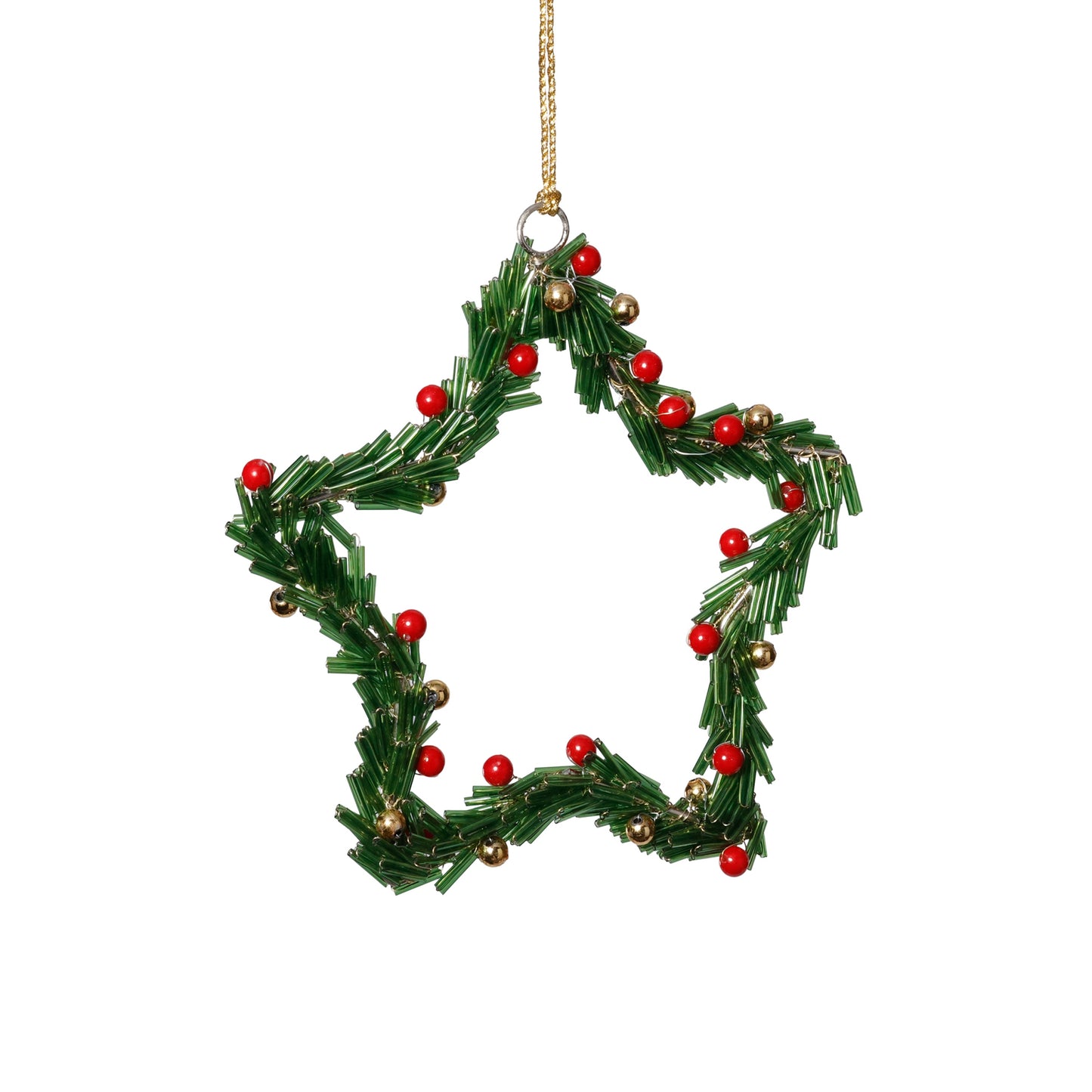 Beaded Star Ornament – Set of 6