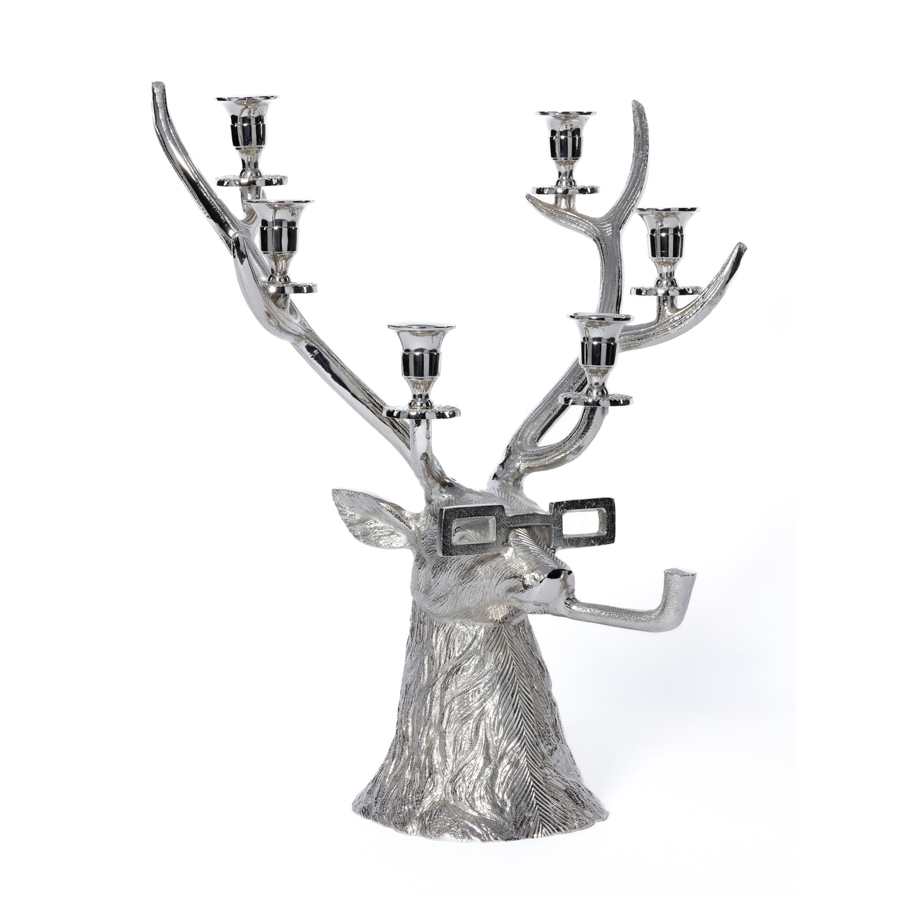 Pipe-Lit Stag 6-Tier Candle Holder