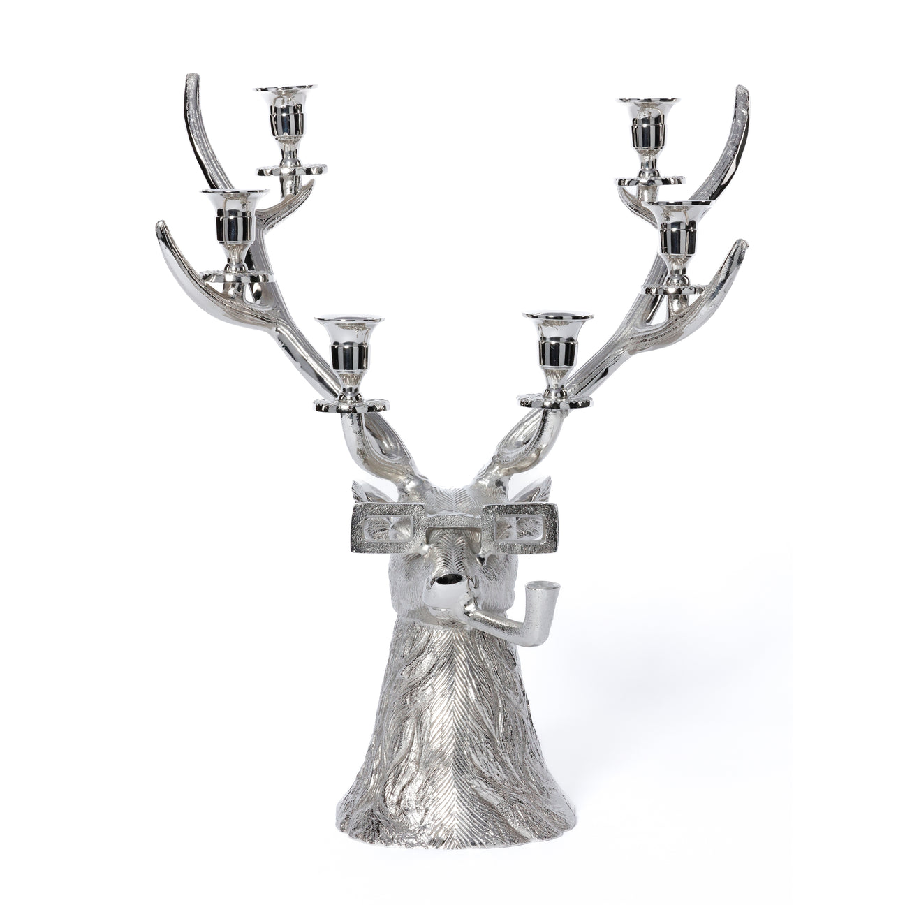 Pipe-Lit Stag 6-Tier Candle Holder