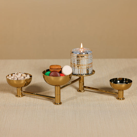 Swivel Condiment Set - Polished Gold