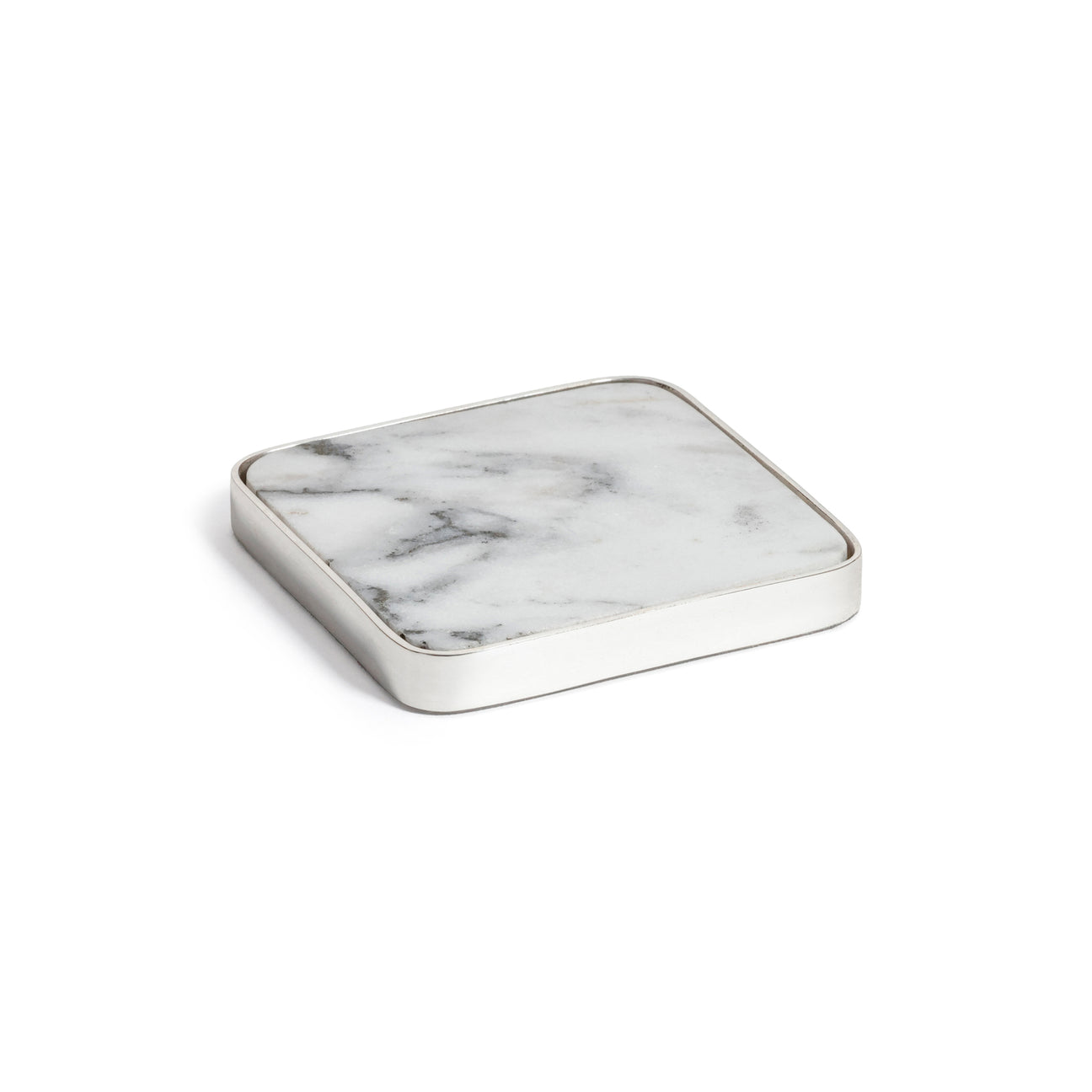 Roku Silver Border Drink Coaster (Set of 6)