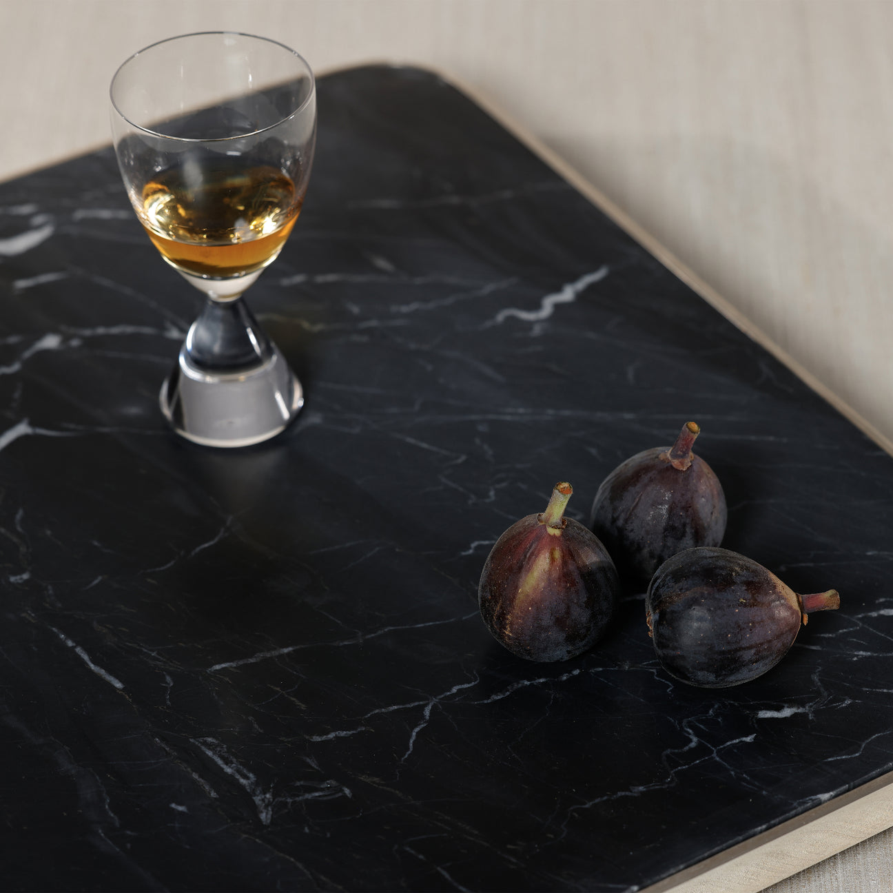 London Cheese and Charcuterie Marble Serving Tray