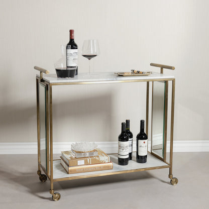 Soho Marble Bar Cart - Furniture by Carlyle Avenue