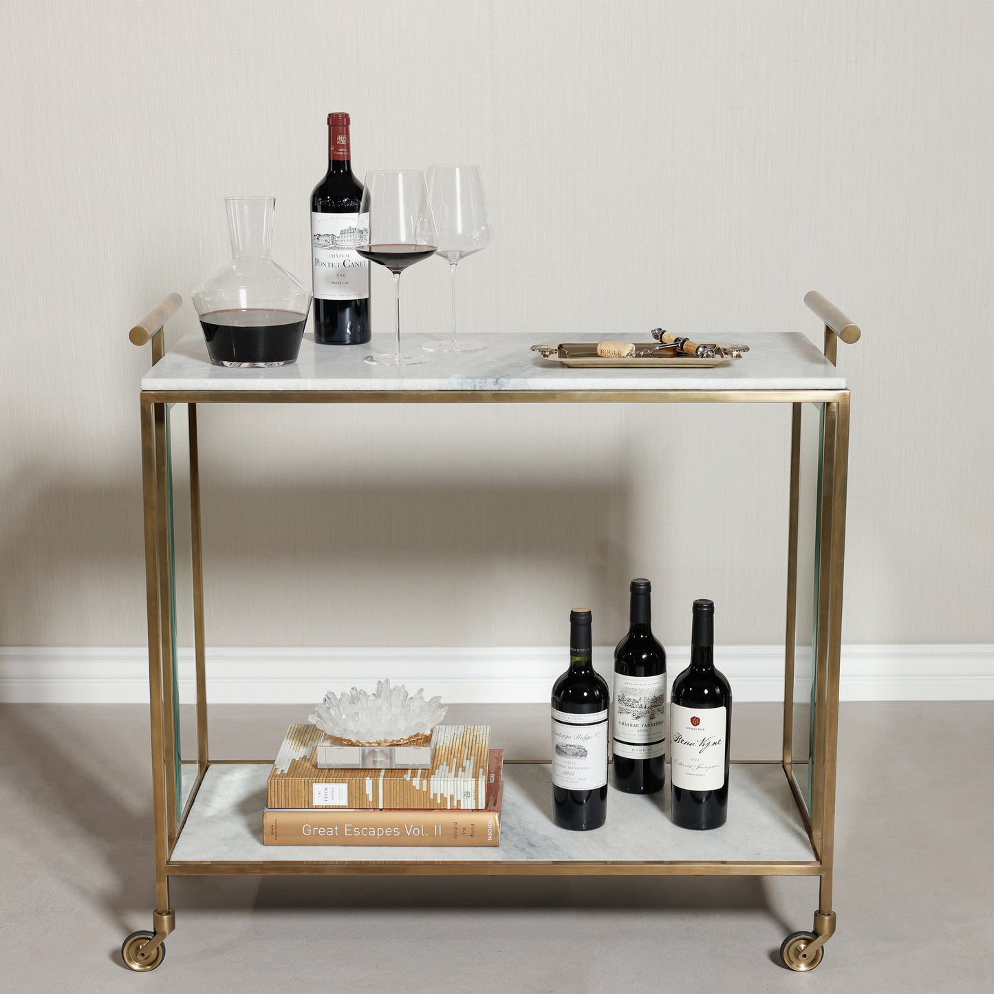 Soho Marble Bar Cart