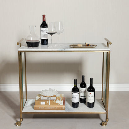 Soho Marble Bar Cart - Furniture by Carlyle Avenue