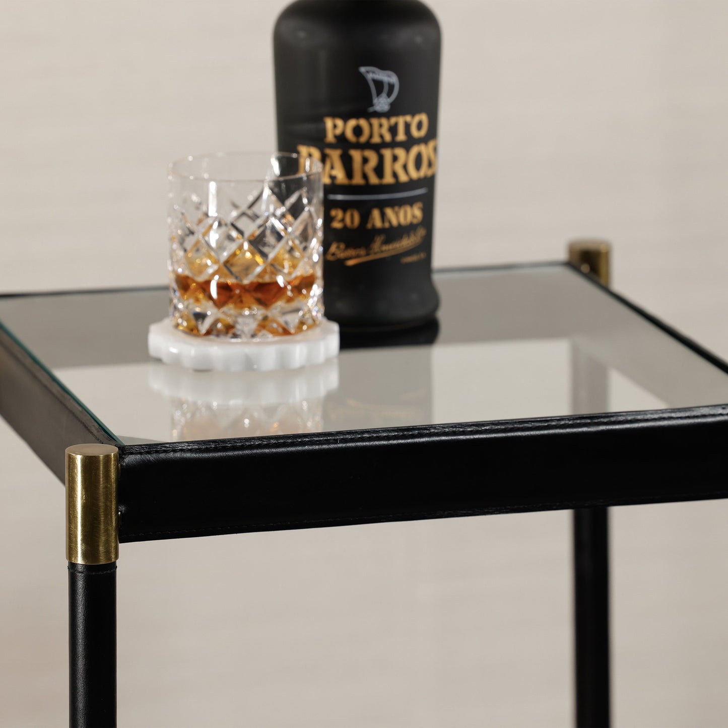 Park Lane 18 Leather Side Table