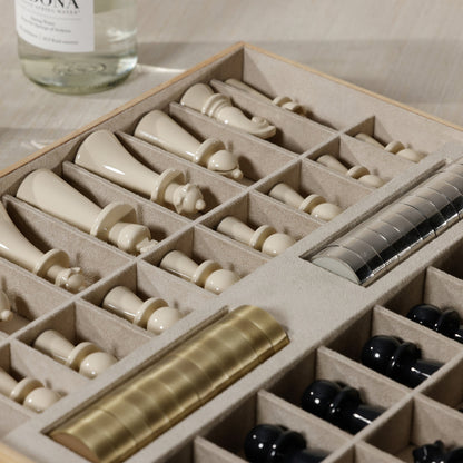 Copenhagen Chess / Checkers Set