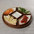 Lazy Susan with 5 Condiment Sections
