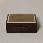 The Langham Box featuring dark espresso wood veneer with smooth lacquer finish.