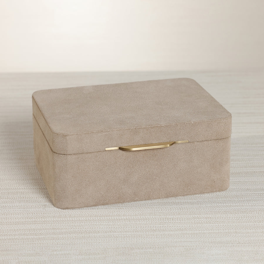 Linea Suede Jewelry Box