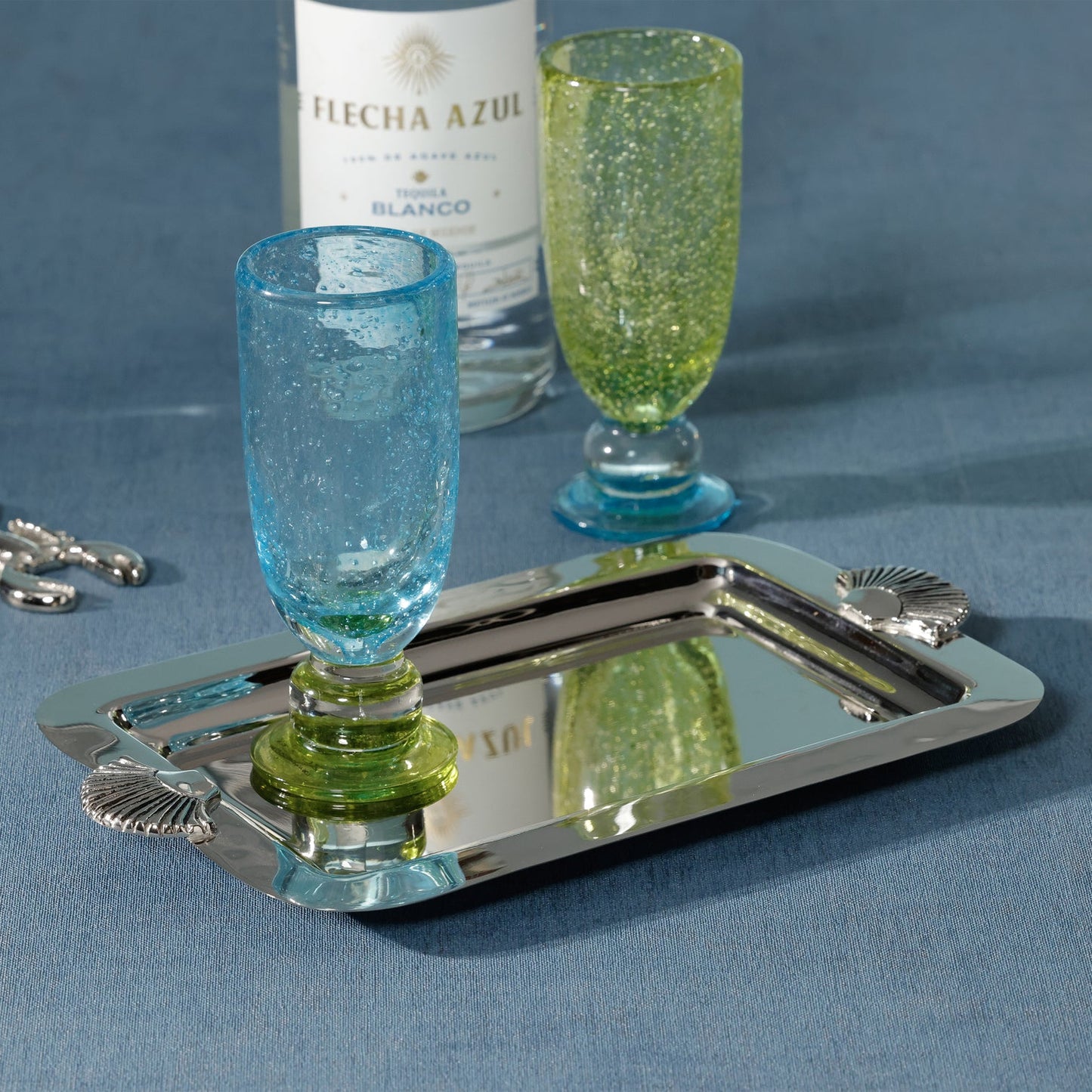 Cap Ferrat Fan Shell Design Serving Tray - CARLYLE AVENUE