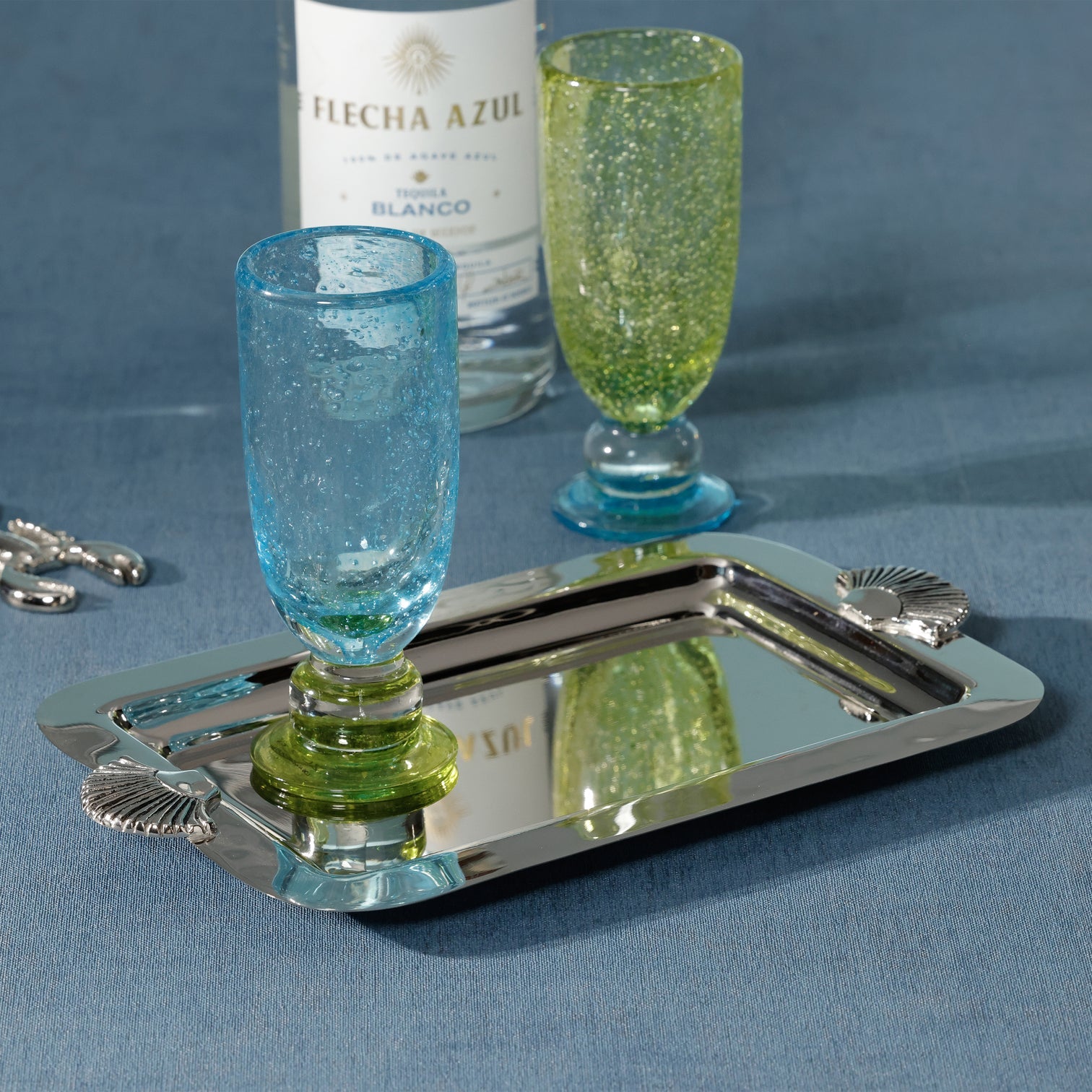 Cap Ferrat Fan Shell Design Serving Tray - CARLYLE AVENUE