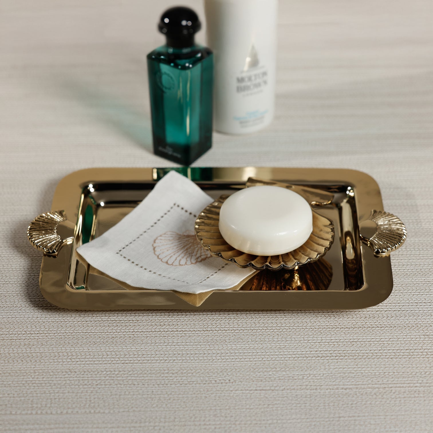 Cap Ferrat Fan Shell Design Serving Tray - CARLYLE AVENUE