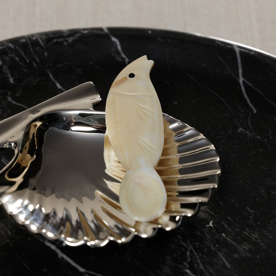 Mother of Pearl Fish Condiment / Caviar Spoon - Set of 4