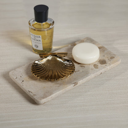 Sanibel Shell Tray - Raw Gold