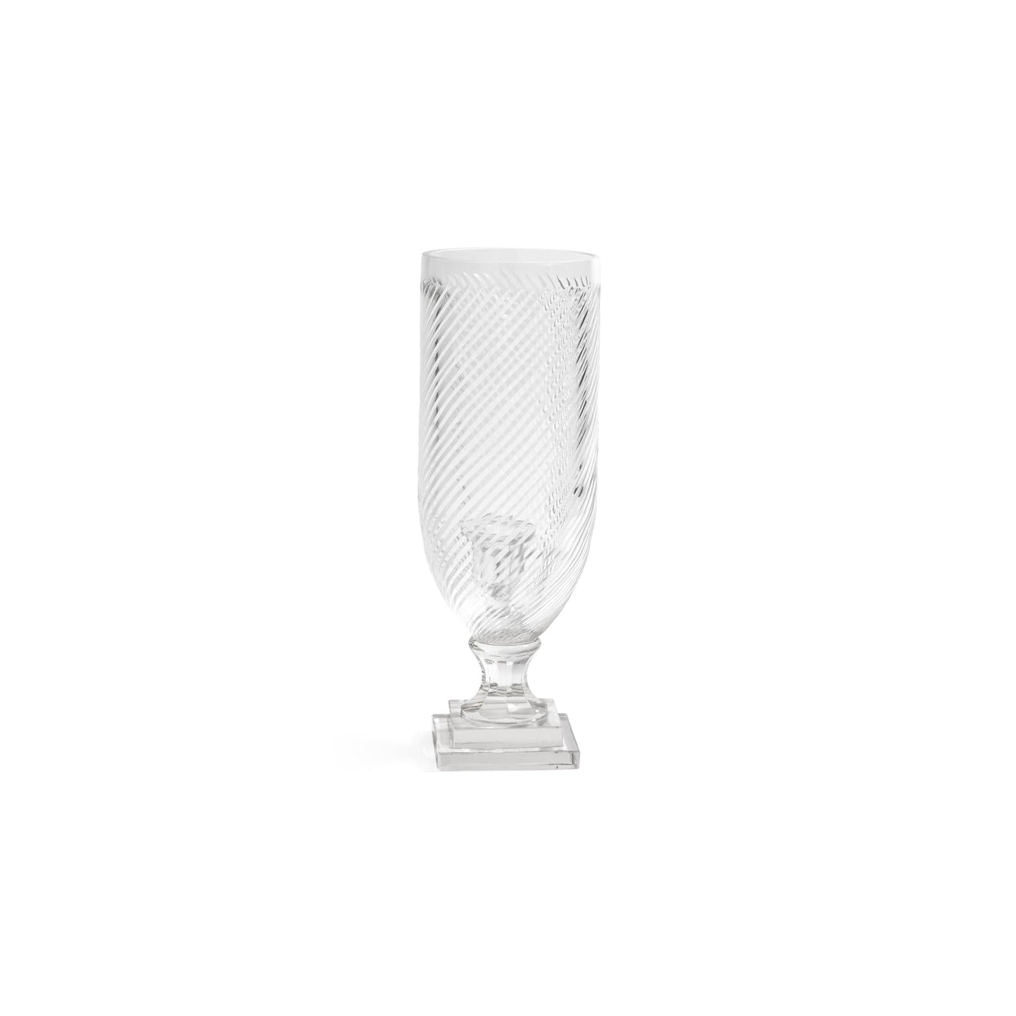 Maison de Verre Whisper Cut Glass Hurricane Taper Holder - CARLYLE AVENUE