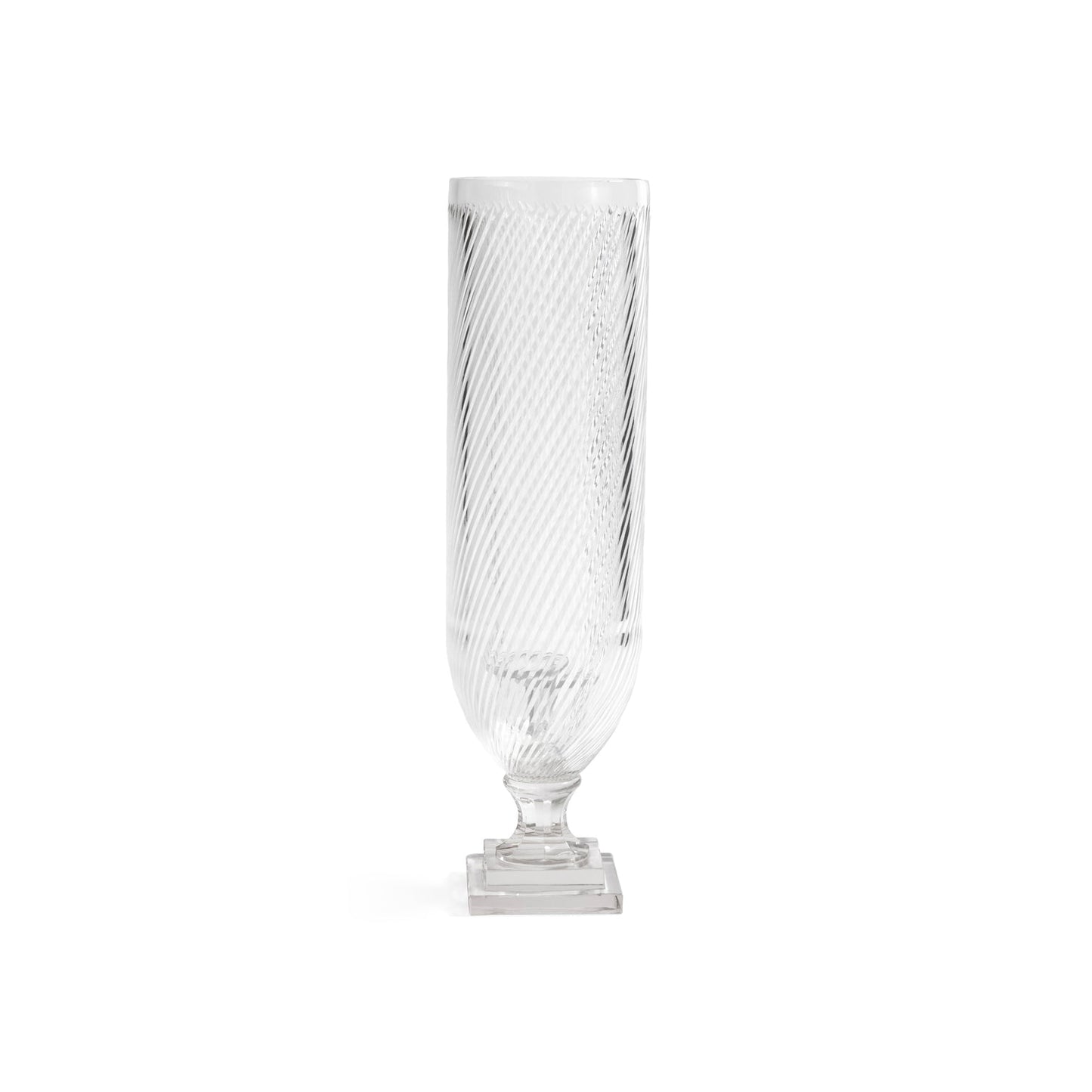 Maison de Verre Whisper Cut Glass Hurricane Taper Holder - CARLYLE AVENUE