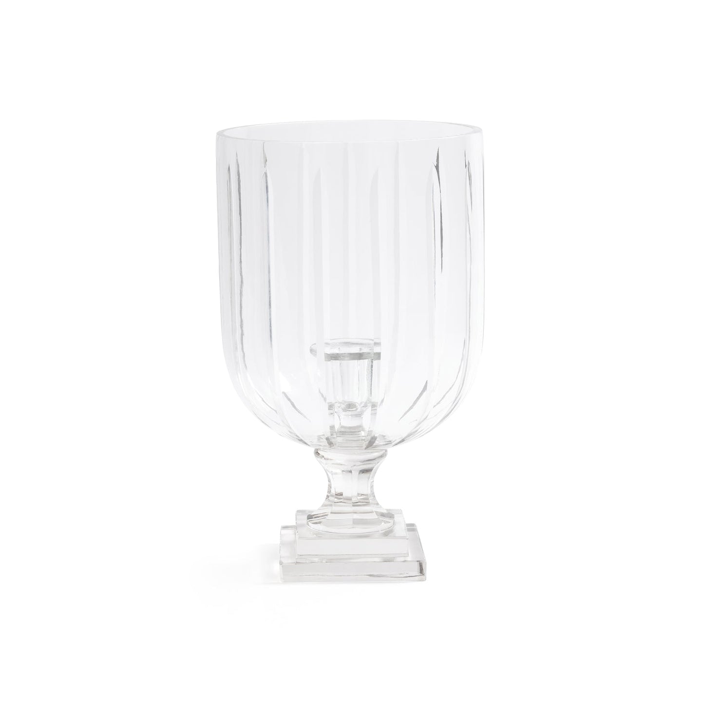 Maison de Verre Straight Cut Glass Hurricane Taper Holder - CARLYLE AVENUE