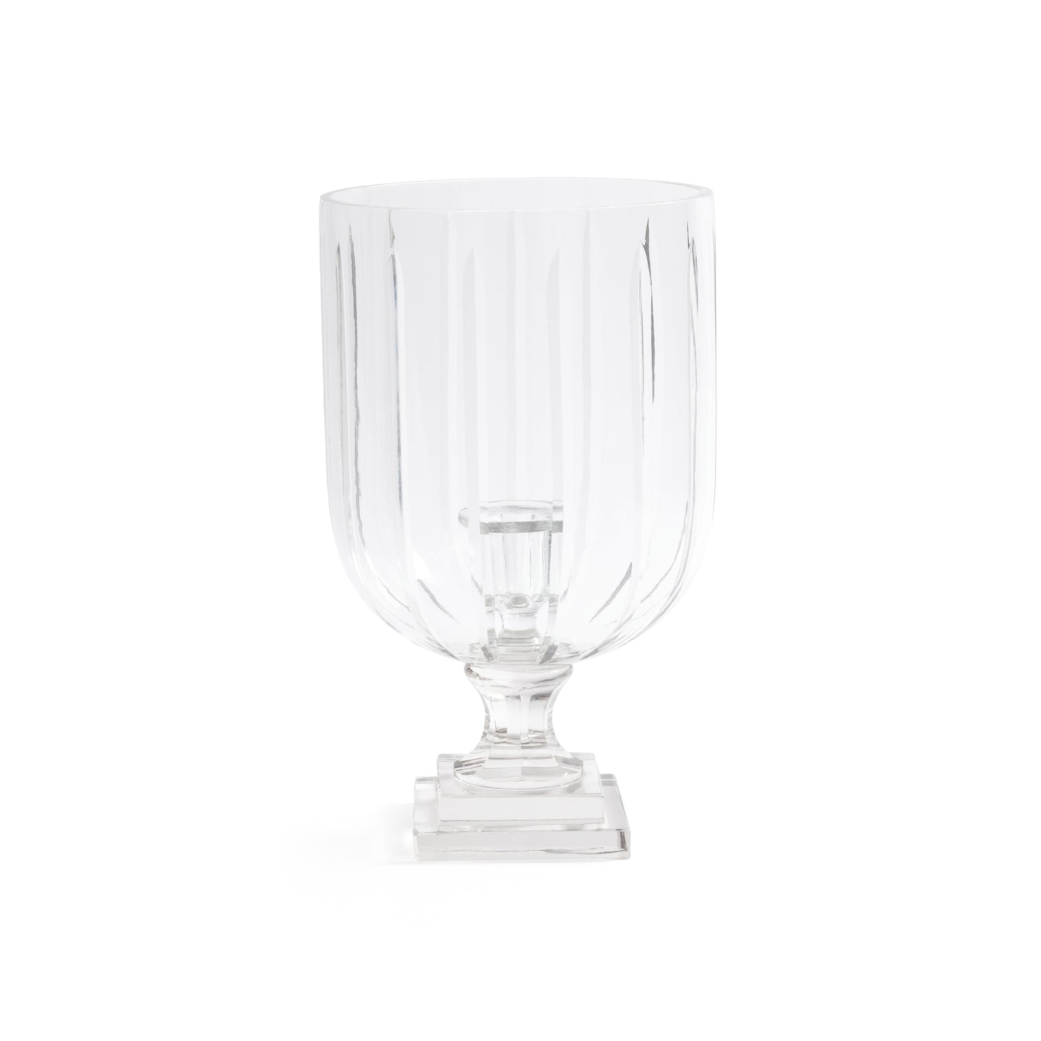 Maison de Verre Straight Cut Glass Hurricane Taper Holder - CARLYLE AVENUE