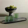 Oval Marble Serving Tray - Black Panda Marble