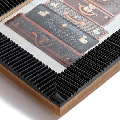 Nubia Black Bone Ribbed Photo Frame