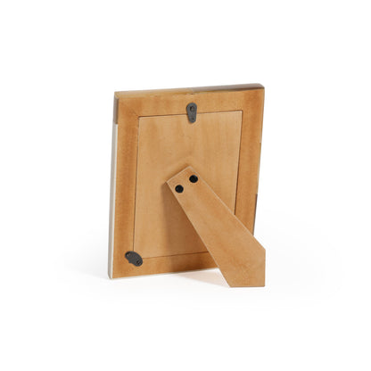 White Horn and Ivory Resin Photo Frame