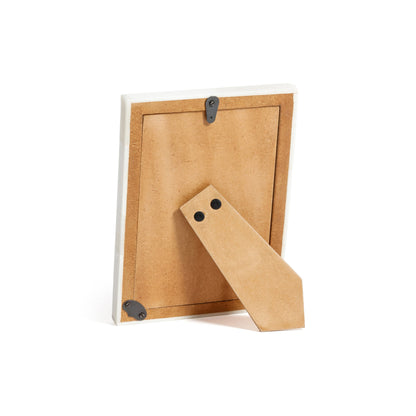Haven Brown Horn with White Bone Border Photo Frame