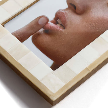 Dune Natural and Bleached White Bone Photo Frame