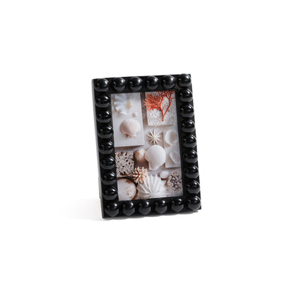 Vienna Black Resin Half Ball Overlay Photo Frame - Photo Frames by Carlyle Avenue