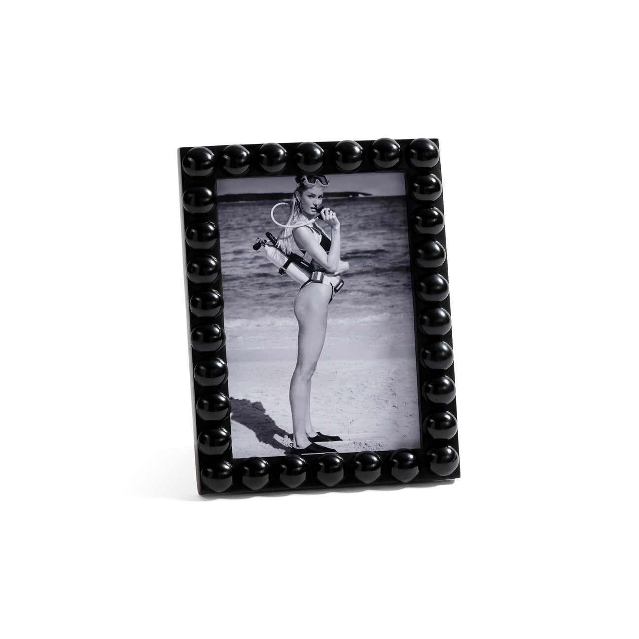 Vienna Black Resin Half Ball Overlay Photo Frame - Photo Frames by Carlyle Avenue