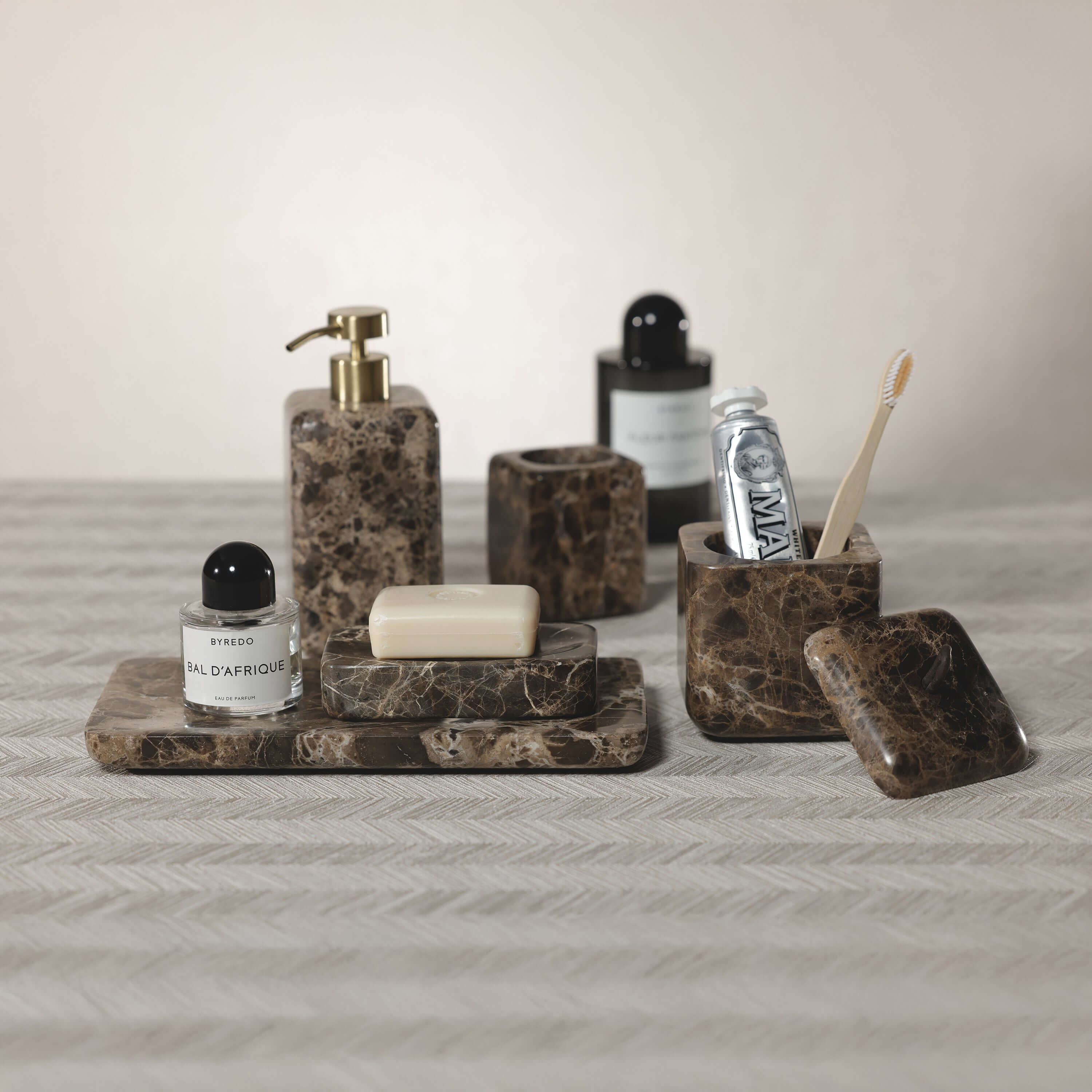 Marrón Emperador Marble Bath Collection – CARLYLE AVENUE