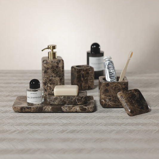 Marrón Emperador Marble Bath Collection