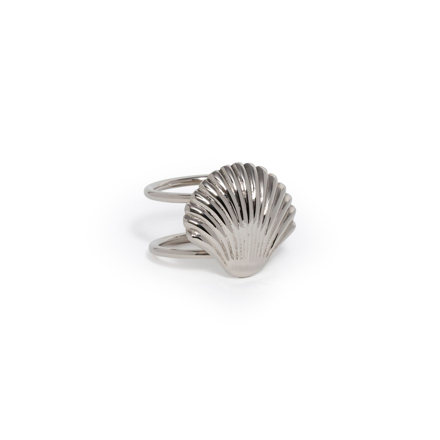 Cap Ferrat Fan Shell Napkin Ring - Set of 4 - CARLYLE AVENUE